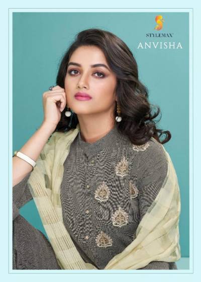 Anvisha By Stylemax Designer Embroidered Readymade Salwar Kameez Collection